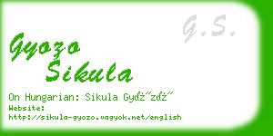 gyozo sikula business card